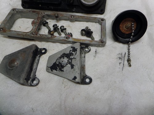 JOHNSON EVINRUDE 2-LINE PRESSURE GAS FUEL TANK HOUSING OUTBOARD BOAT MOTOR - Picture 4 of 10