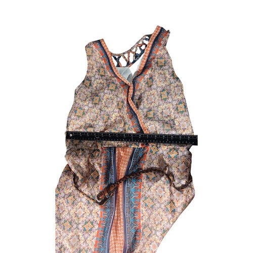 a.n.a Boho Maxi Dress 14 Colorful Sleeveless V-Neck Lined Summer Festival - Picture 3 of 8
