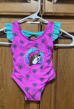 Buc-ees Infant Baby Girl Bathing Suit Great Cond 6-9 Month