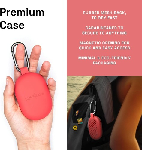 Premium Water Protection Surf Ears Junior 2.0 Silicone Ear Plugs - 1 Count - Picture 9 of 10