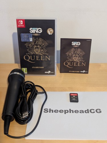 Let’s Sing Queen Nintendo Switch Spiel + Mikrofon - sehr guter Zustand, getestet - schneller Versand!