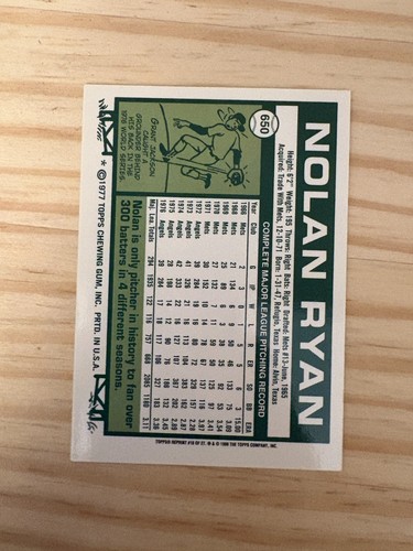 1999 Topps Ryan #10 Nolan Ryan 1977 - California Angels, v2 - Picture 2 of 2