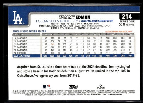 2025 Topps MLB Baseball Series One - Base ( 1 to 250) - *YOU PICK FROM LIST * NM - Bild 307 von 367