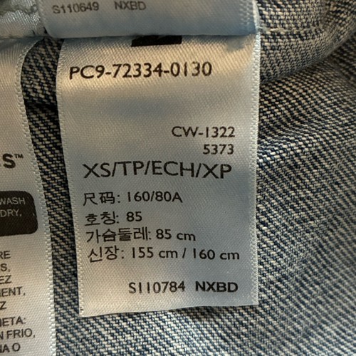 Levis Trucker Jacke Herren XS Blau Denim Taschen Standard Fit - Bild 10 von 13