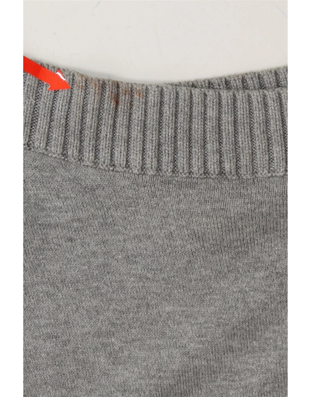 Abito maglione MICHAEL KORS donna manica 3 4 UK 10 piccolo grigio cotone BM05