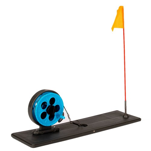 1*Portable Winter Ice Fishing Rod Tip Up W/Flag Marker Pole Indicator Equipment. - Picture 3 of 12
