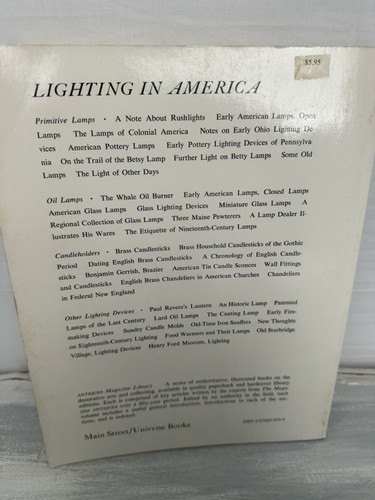 Lighting in America by Lawrence S. Cooke Rushlights to Victorian Chandeliers - Imagen 2 de 5