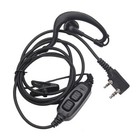 Double Push to Talk 2 Pin Plug Headsets Adapter for 82 Series Walkies Talkies