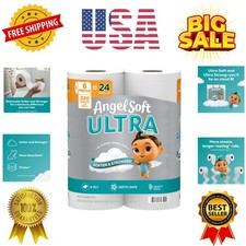 Ultra Toilet Paper, 6 Mega Rolls  24 Regular Rolls, 2 Ply Toilet Tissue