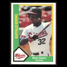 Steve Carter #22 1990 CMC Minor League Buffalo Bisons Baseball Card MLB NM