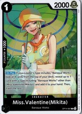 Miss.Valentine(Mikita) OP14-087 Rare The Azure Sea's Seven One Piece Foil NM