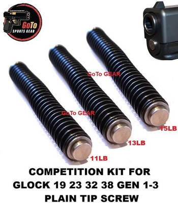 #ad Competition Guide Rod Kit For GLOCK GEN 1 2 3 G19 23 32 38 PLAIN TIP SCREW $47.95