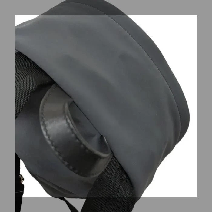 Mochila Fendi de couro náilon preta mochila de viagem bolsa escolar MBc1752 - Imagem 4 de 4