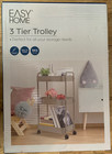 3-TIER TROLLEY STORAGE BEIGE SCREWS INCLUDED EASY TO INSTALL 5KG PER LAYER BNIB