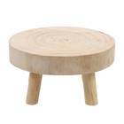 Hockerförmiger Blumentopf-Stand-Holz-Display-Basishandwerk-Stand-Handwerkhalter