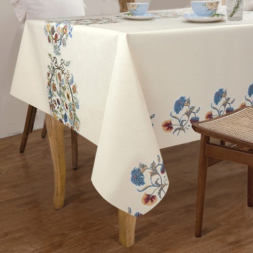 Waterproof Vinyl Tablecloths, Heavy Duty Oil Proof Spill Proof Plastic Table ... - Picture 8 of 9