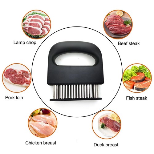 Stainless Steel 48-Blade Meat Tenderizer Needle Tool for Steak Beef Cooking - Picture 7 of 10