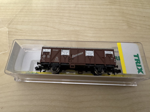 Minitrix 15041-04 K  Gedeckter Güterwagen  Gattung/Bauart Gmhs 53 mit OVP - Neu | Zustand: Neu