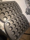 2 Wilton 24 Cup Mini Muffin Pan Non-Stick Bakeware 16" x 10" Heavy