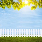 5 Pcs Christmas Tree Picket Fence Decorative Landscape Edging Border