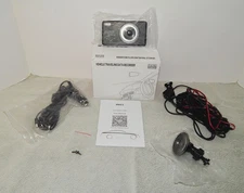 Iiwey Dual Dash Cam Vehicle Traveling Data Recorder 1080p HD 4" LCD  & Rear Cam