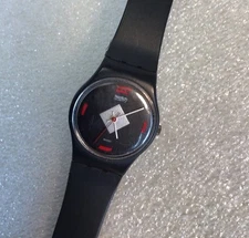 Swatch Mah - Jong MAH-jong 1984 Quartz Vintage Wrist Watch Read*