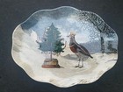 John Derian For Target Stoneware XL  Bird Serving Platter Bird Tree Christmas