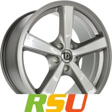 Diewe Trina platininox 7x17" ET38 LK5 105 ML 56.6 Alufelgen 17 Zoll