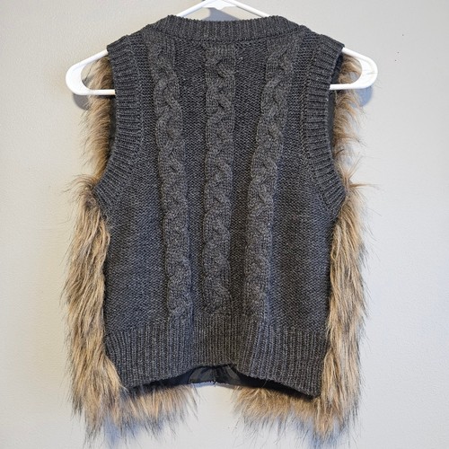 Miss Me Mädchen Weste Gr. Medium braun Kunstfell Shaggy Mob Wife Boho Lagenlook - Bild 2 von 8