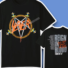 SALE 40 Slayer Reign In Blood Tour 86-67 Shirt All Size S-5XL