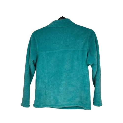 Patagonia Girl’s Snap-T Fleece Pullover Teal Size 12 L Kangaroo Pocket - Picture 6 of 12