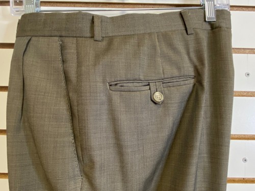 Hart Schaffner Marx Anzug Herren 42R Taupe Gold Trompeter Wolle Relaxed 36x31 - Bild 8 von 11