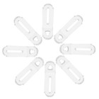 8pcs Acryl Eckhalterungen Dekorative Eckklammern Clear Box Right