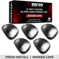 Recon 264143bkhpwh Led Cab Roof Light Kit Smokedwhite 99-16 Super Duty Recon 264143bkhpwh Led Cab Roof Light Kit Smokedwhite 99-16 Super Duty