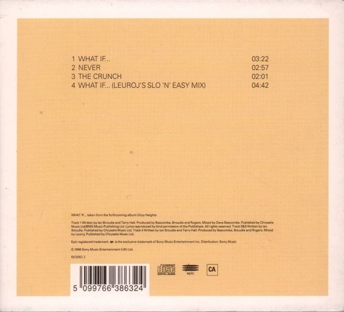 Lightning Seeds What If (CD) - Picture 2 of 2