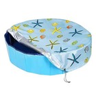 Waterproof Round Pool Cover for Children and Dog Pools with Drawstring