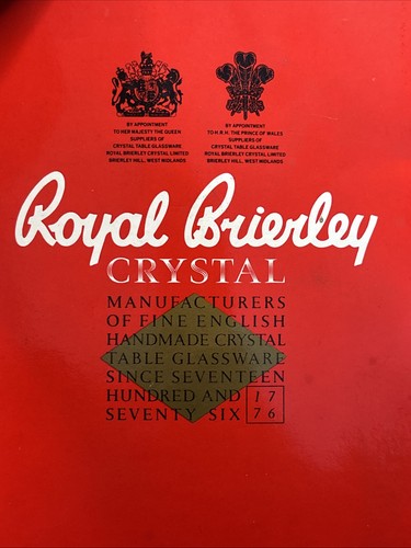 Schöne seltene Royal Brierley Variation von Kristall Geißblatt Vase - 5" in einer Box - Bild 20 von 20