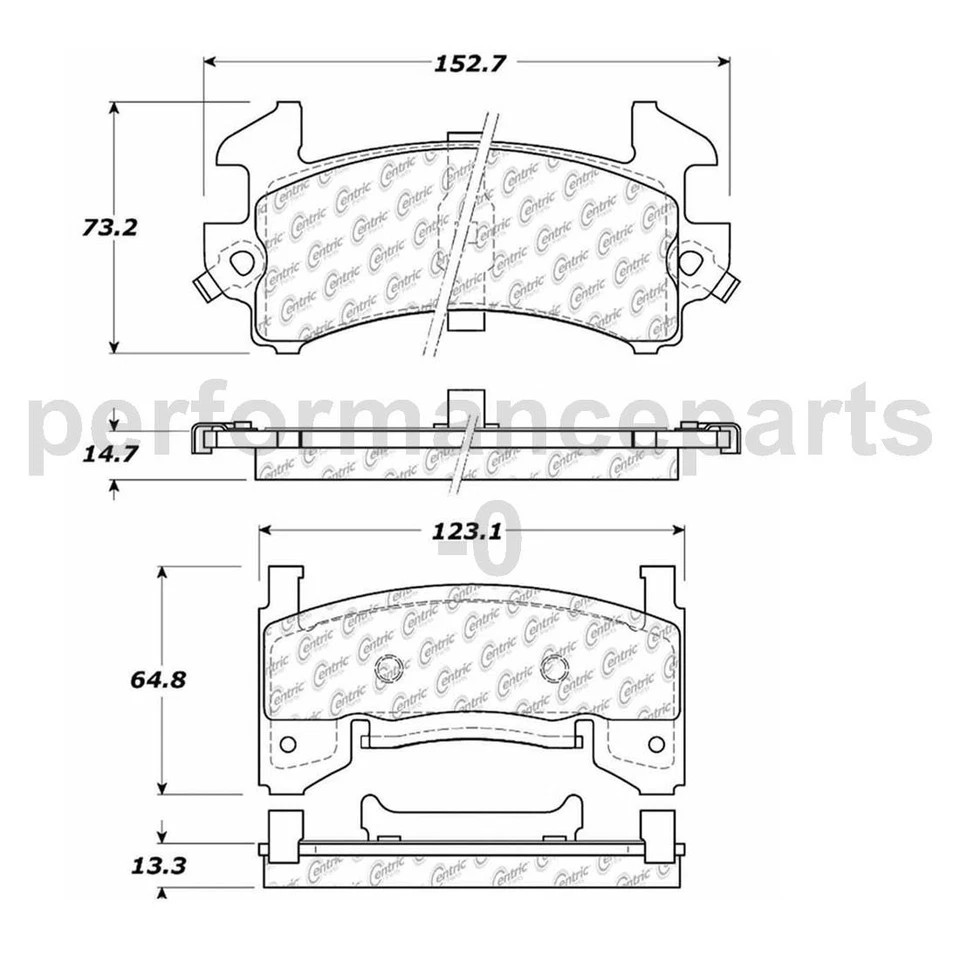 Juego de pastillas de freno de disco delanteras rotor de freno de disco para Chevrolet S10 1998-2003 Foto 3 de 4