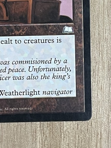 Awesome Magic The Gathering MTG Card Weatherlight Bubble Matrix LP - Picture 4 of 10