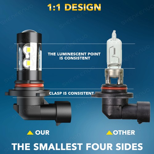 LED Headlight High Low Beam + Fog Light Bulbs For Ford F250 F350 F450 2005-2019 - Picture 13 of 21