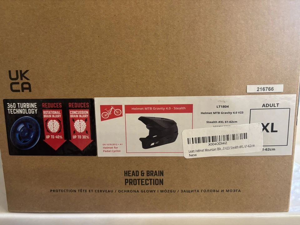 Casco Leatt MTB Gravity 4.0 V23 Stealth XL Foto 4 de 4