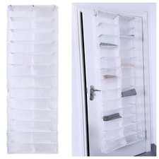  2PCS 26 Pockets Over the Door Hanger Shoes Organizer Closet Shelves Rack