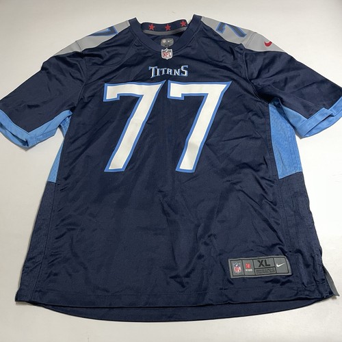 Taylor Lewan #77 Tennessee Titans Trikot Nike Herren On Field Gr. XL - Blau