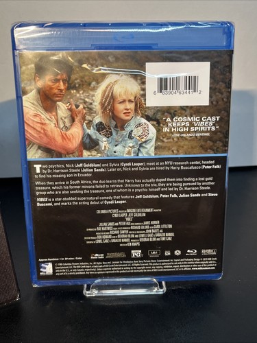 Vibes (1988) Blu-ray Cyndi Lauper / Jeff Goldblum Factory Sealed With Slip Cover - Picture 6 of 11