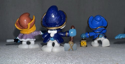 Vtg History Lot of 6 Smurfs Edison Washington Lincoln Columbus Revere 80's PVC - Picture 6 of 12