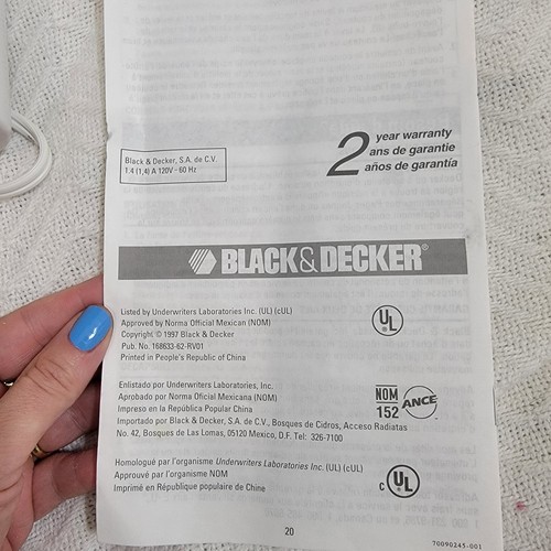 Black & Decker Spacemaker EC85 Unterschrankmontage Dosenöffner mit Messerschärfer - Bild 9 von 13
