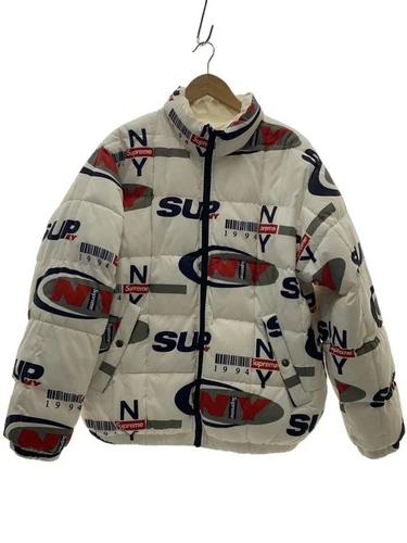 Supreme Altro Giacca M Poliestere Bianco 18AW NY Reversibile Puffy