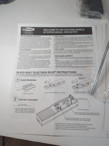 Vintage NEW ESTES Model Rocket Kit Range Box Kit Complete For 2 Rockets - Picture 5 of 8