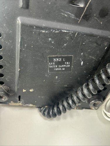 Black GPO 332L Phone Telephone - Converted But Untested Bakelite - Picture 12 of 14