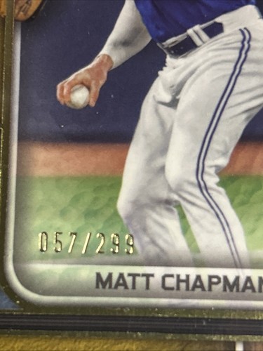🔥Matt Chapman 2023 Colección Museo Topps #98 Oro 057/299 Azulejos - Imagen 3 de 3